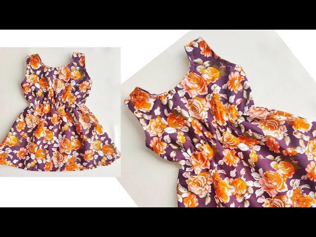 A-line Baby frock cutting and stitching | baby Frock cutting and stitching