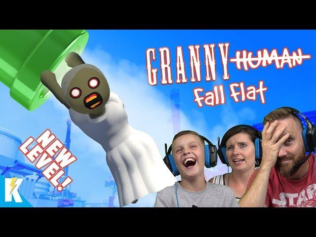 Granny Fall Flat! (Family Multiplayer MESS on Human Fall Flat STEAM) by K-CITY GAMING