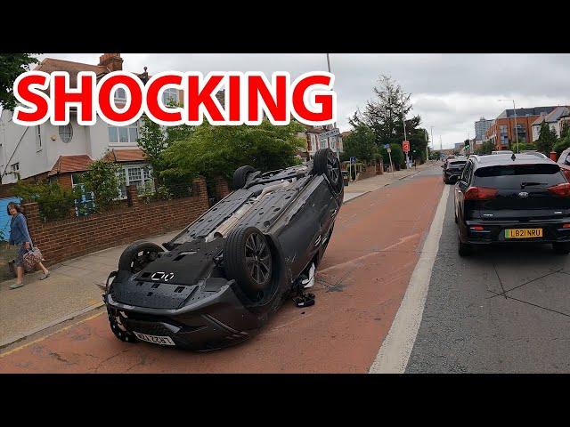 Car Accelerated Fast and Flipped Over - LR22 YZN 