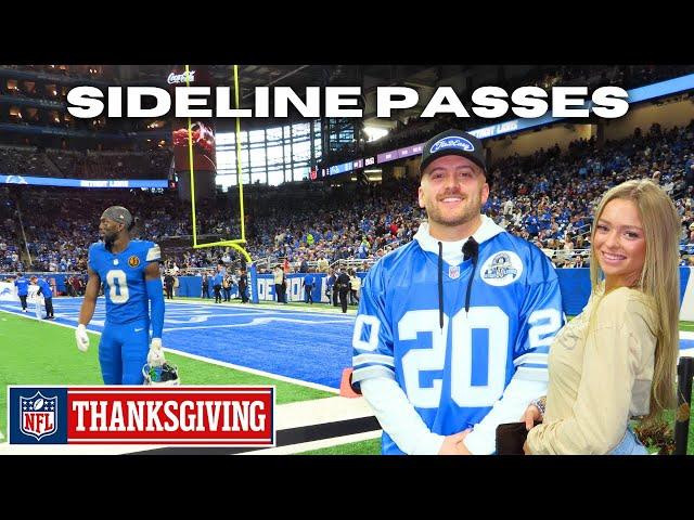 GETTING ON THE FIELD FOR NFL'S BEST TRADITION (DETROIT LIONS)