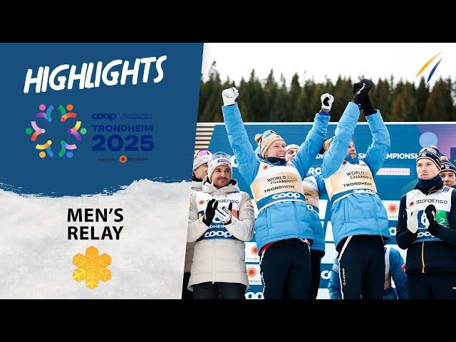 Norway collect its 13th straight title in the Men's Relay | Trondheim 2025