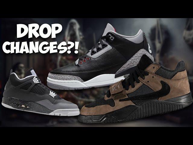 DROP CHANGES!? Jordan 3 Black Cements Jumpman Jack Updates & Jordan 4 Fear EA?!