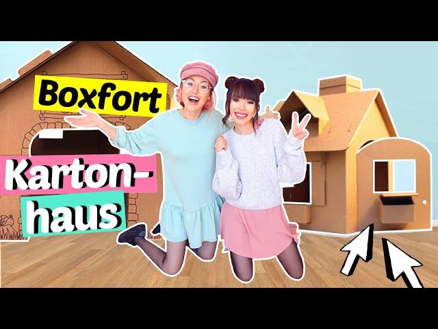 Wir bauen ein KARTON HAUS  Boxfort | ViktoriaSarina