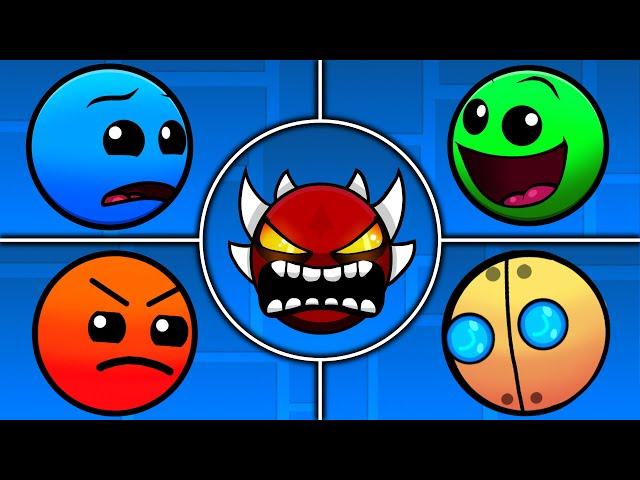 FNF Geometry Dash Lobotomy All Phases - Friday Night Funkin VS Geometry Dash Lobotomy