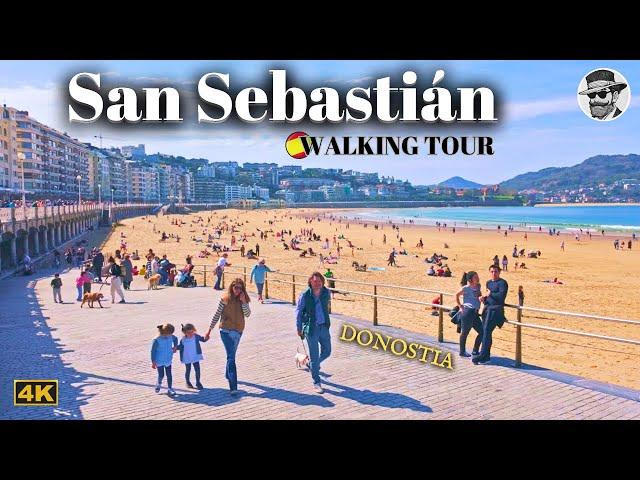 Exploring "San Sebastian" the Most Expensive City of Spain | Relaxing Walking Tour in 4K (Donostia)