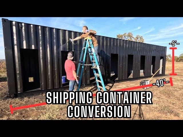 Shipping Container Transformation: Fresh Paint for  Ultimate Chicken Coop Conversion! @TheCrockers