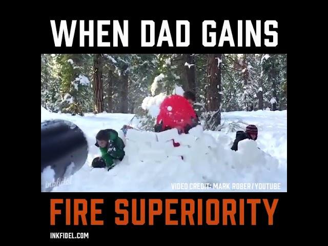 When dad gains #snow