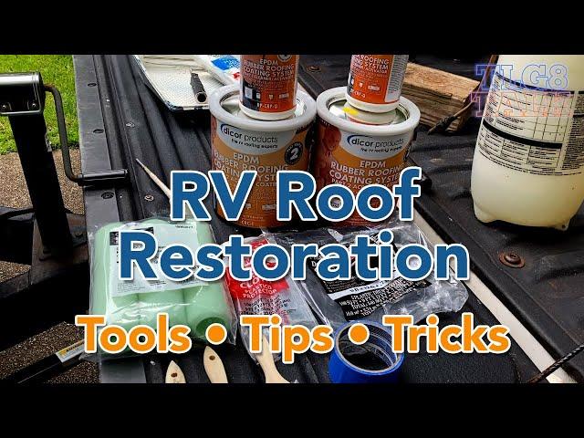 RV Roof Restoration with Dicor EPDM Rubber Roof