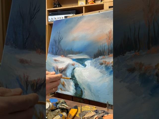 Oil painting landscape on canvas. What you think?