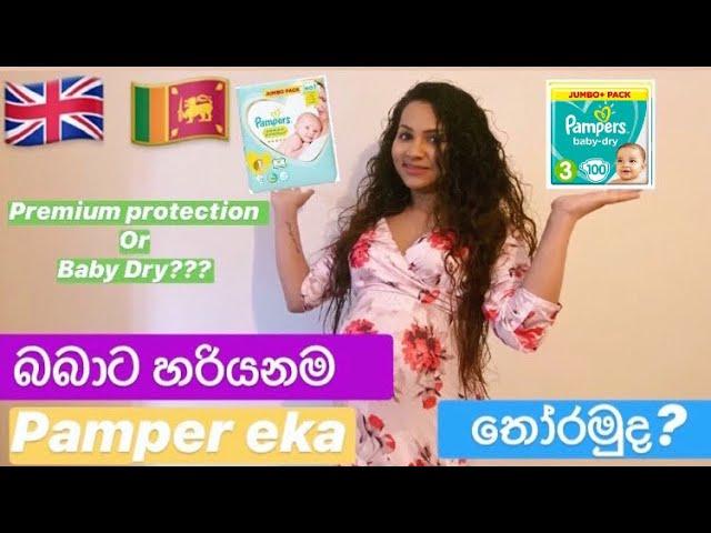 Pampers? Premium protection or Baby Dry? Pregnancy tips in Sinhala සිංහල