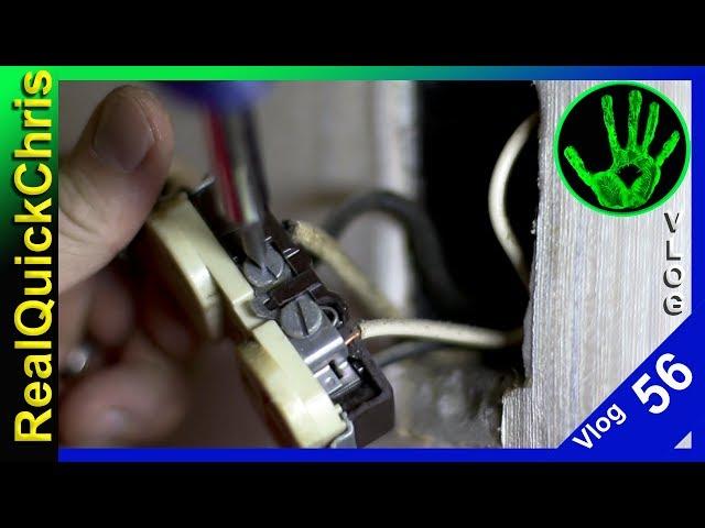 DIY electrical work  realquickchris vlog 56