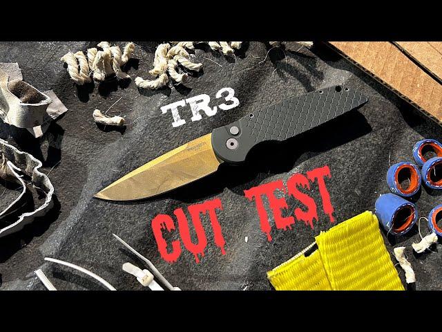 Cut Test: ProTech TR3! Tactical Knife or EDC Knife?