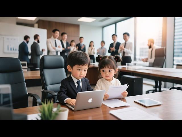 Two genius babies help the CEO take back the company, and the child is the CEO's biological son
