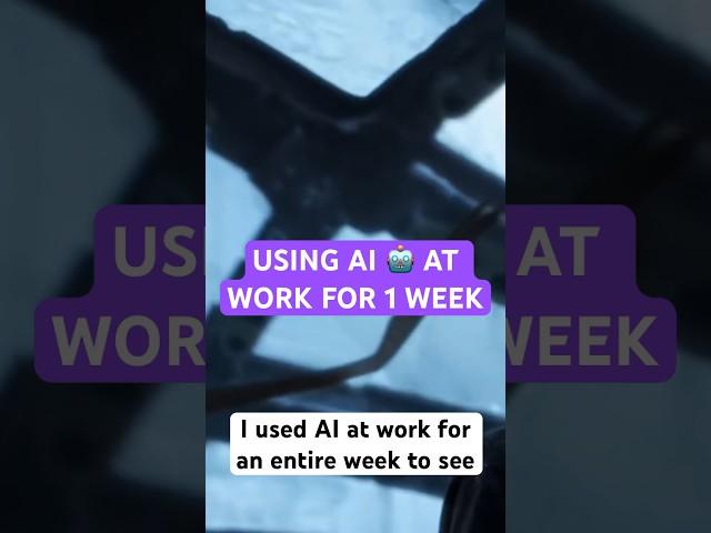 Using AI At Work for 1 Week! #chatgpt #Jasper #aitools