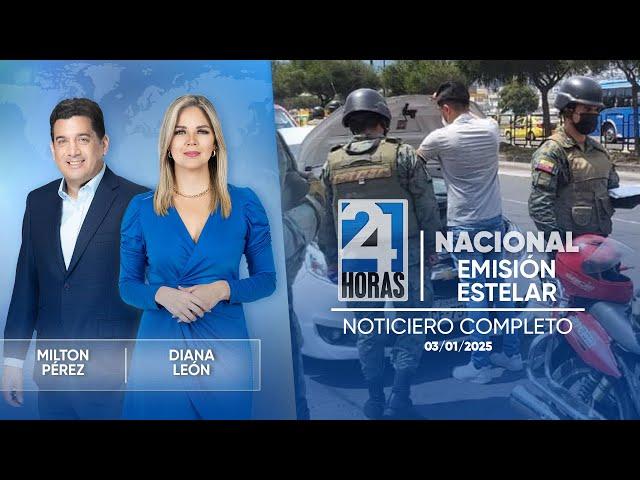 Noticiero de Ecuador (Emisión Estelar 03/01/2025)