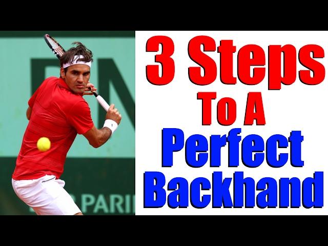 How To Hit A Tennis Backhand | Modern One Handed Backhand in 3 Steps