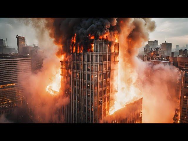 Power Grid Explosion in China! Skyscrapers and Neighborhoods Engulfed in Flames