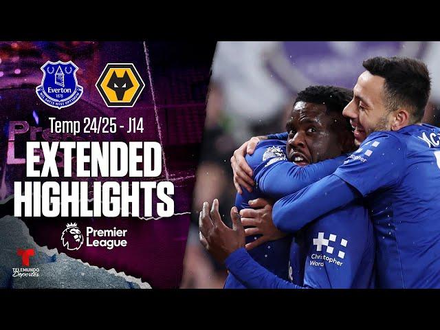 Everton vs. Wolverhampton | Highlights Premier League | Jornada 14 | Telemundo Deportes