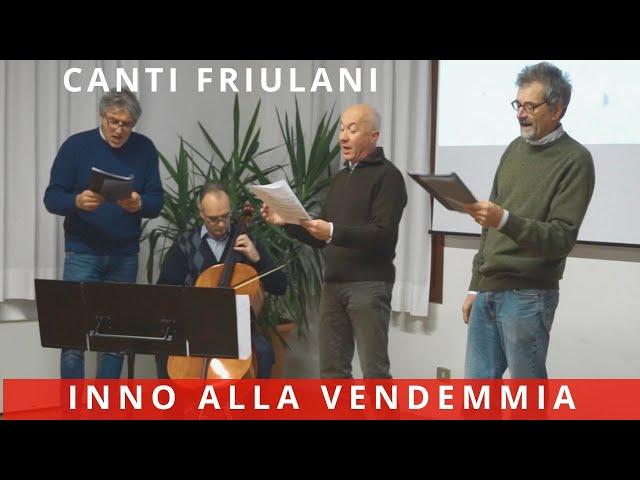 Coro friulano canto della vendemmia musica popolare folk in lingua friulana San Martino