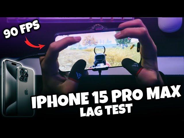 iPhone 15 Pro Max 90 FPS Lag Test In Close Range Bgmi With Handcam.