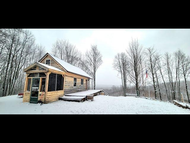 Full Off Grid Cabin Tour -  Check out our Tiny Self Built Cabin That Anyone Can Build!