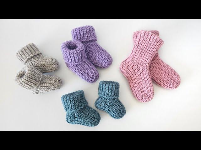 Master class. Crochet baby socks from 0 months to 1 year. Socks for newborns