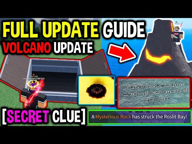 *SECRET CLUE* How To COMPLETE EVERYTHING in VOLCANO UPDATE in Roblox Fisch..