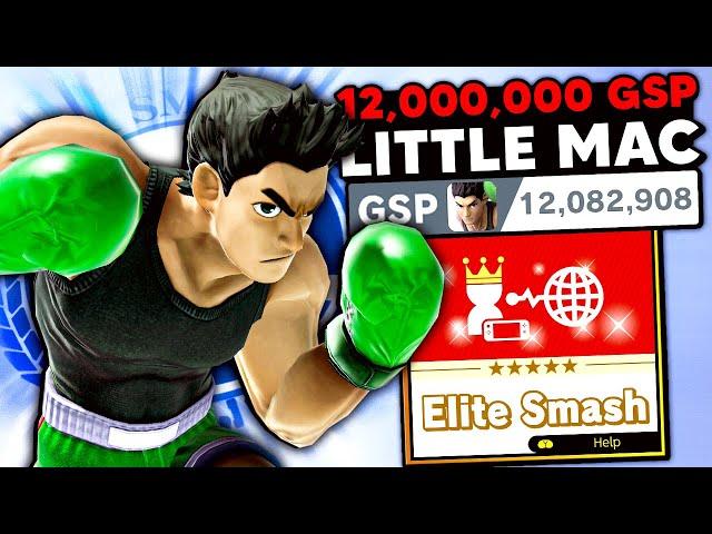 This is what a 12,000,000 GSP Little Mac looks like in Elite Smash