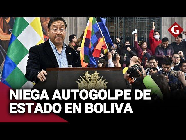 BOLIVIA: LUIS ARCE niega CONSPIRACIÓN con MILITARES y descarta "AUTOGOLPE de ESTADO" | Gestión