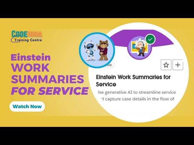 Serviceblazer Quest: Einstein Work Summaries for Service | #CodeIsha