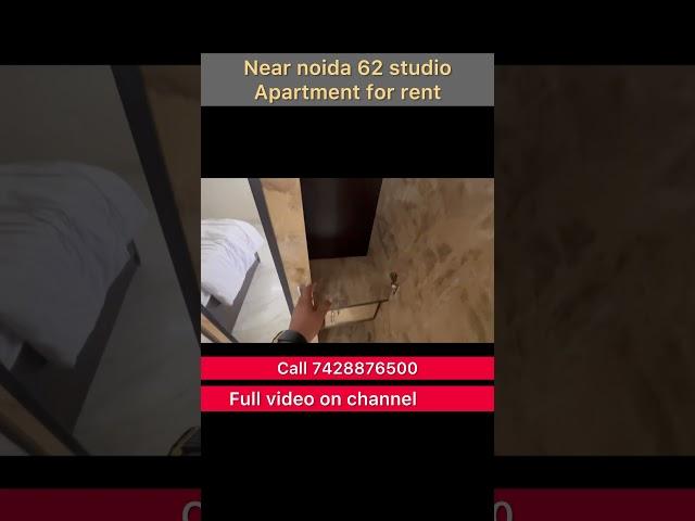 Noida sec 62 के पास studio apartment  available for rent | #viral #shorts #property #studio