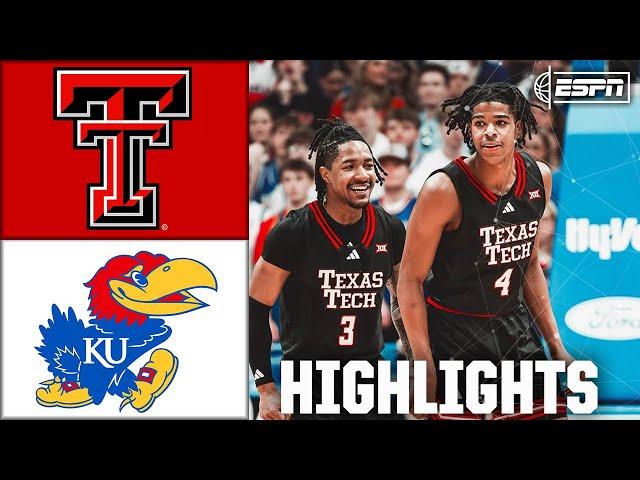 Texas Tech Red Raiders vs. Kansas Jayhawks | Full Game Highlights | ESPN College Basketball