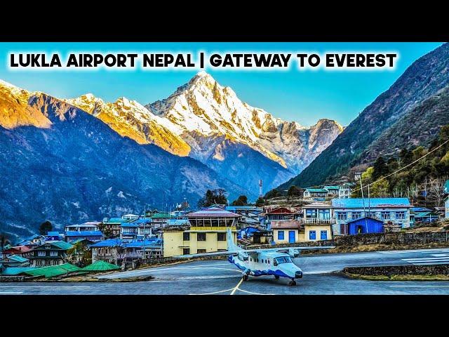 Lukla Airport Nepal Landing & Takeoff || Gateway to Everest