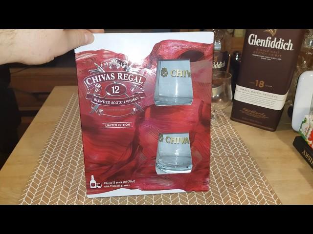 CHIVAS REGAL 12YO BLENDED SCOTCH WHISKY GIFT BOX WITH 2 GLASSES LIMITED EDITION (4K)