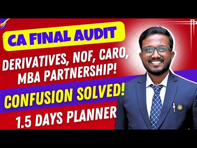 No More Confusion! | FAQs Clarified! | CA Final Audit | Ankush Chirimar