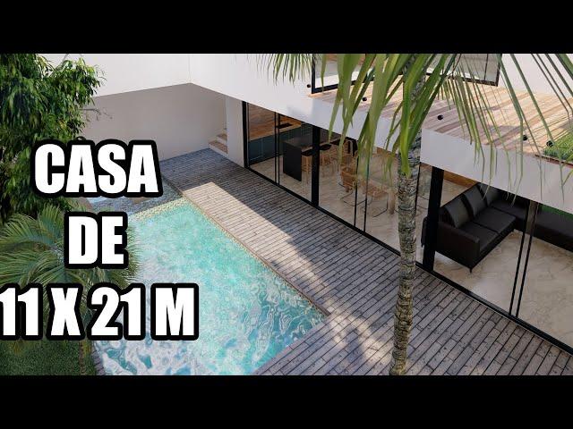 CASA DE 11X21 M / DESAIN RUMAH 11X21 M / HOUSE PLANS 11X21 M