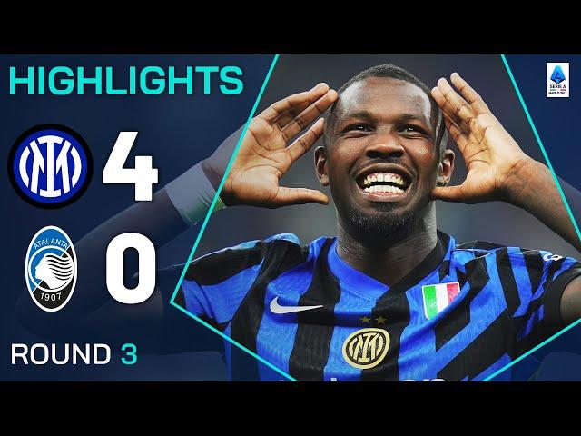 INTER-ATALANTA 4-0 | HIGHLIGHTS | Thuram nets brace in San Siro goalfest | Serie A 2024/25