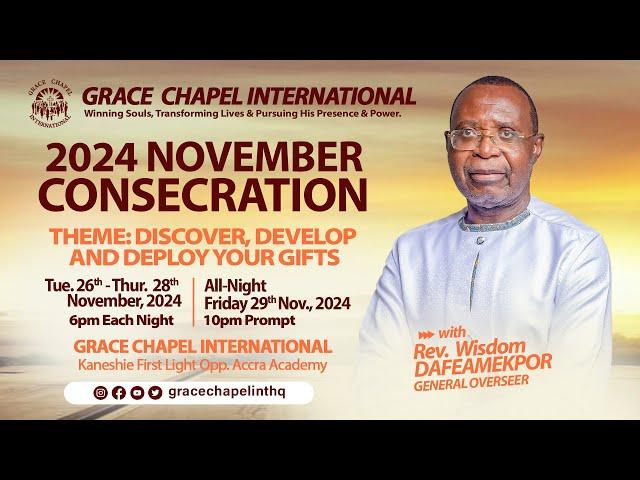 DISCOVER, DEVELOP & DEPLOY YOUR GIIFTS || NOVEMBER CONSECRATION || DAY 2 || 27 - 11 -2024