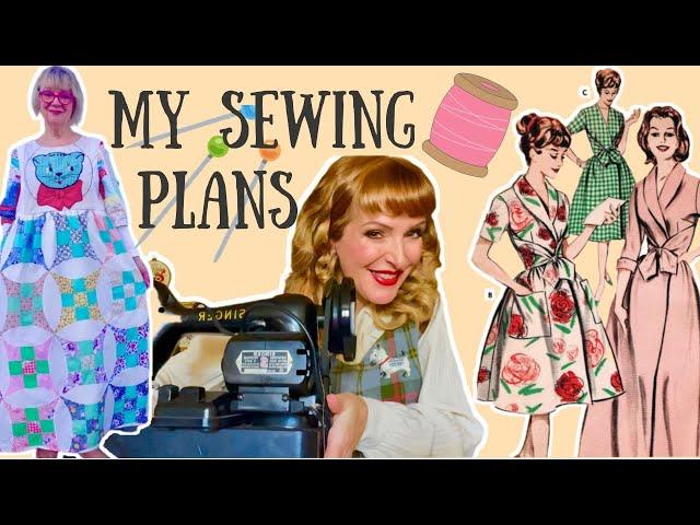 Vintage Sewing for Comfort & Practicality / Fabric Scraps & 1930s Dresses - My Sewing Plans!