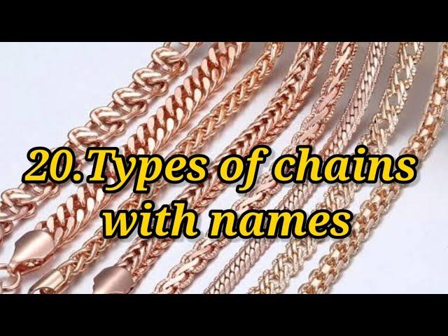 20 Types of chains with names. Different types of chains with names