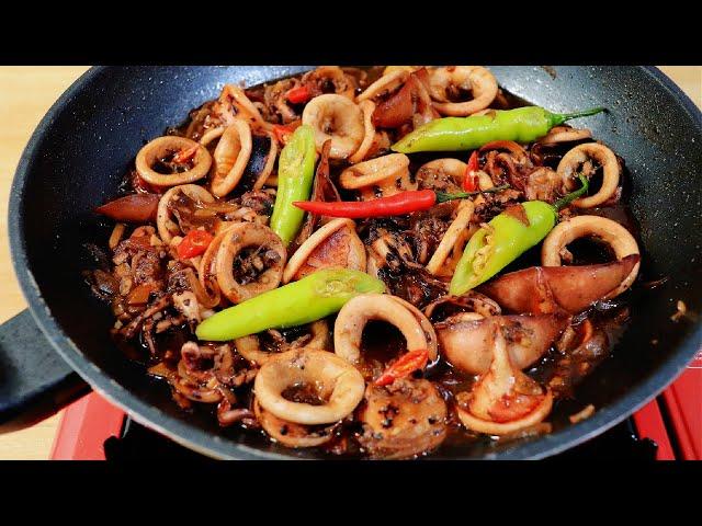 Adobong Pusit Recipe (Squid Adobo)