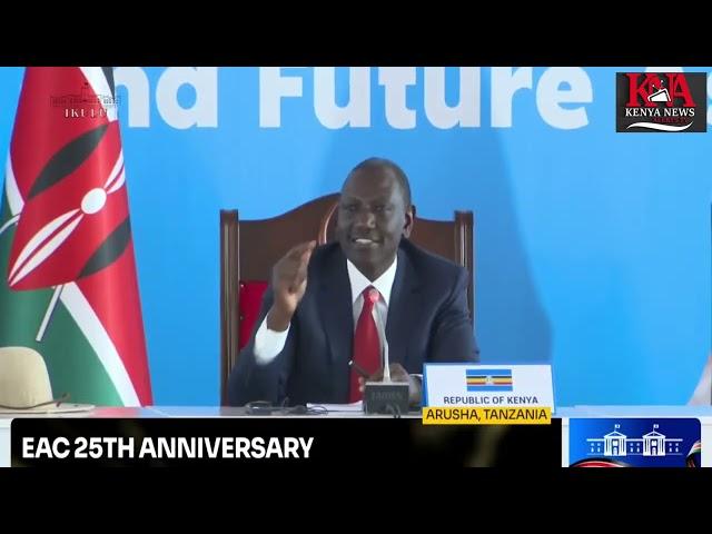 LISTEN TO PRESIDENT RUTO'S GREAT SPEECH IN TANZANIA DURING THE EAC 25TH ANNIVERSARY CELEBRATION