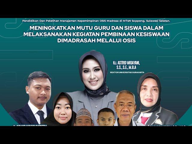 Kujung Kerja Ketua Umum DPP Komite OSIS Nasional di MTs Negeri Soppeng