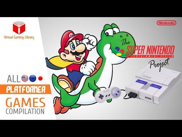 All SNES/Super Nintendo Platform Games Compilation - Every Game (US/EU/JP)