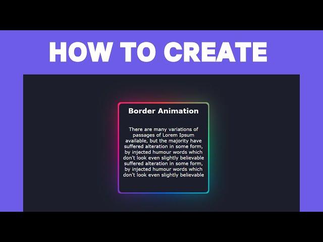 Master CSS Border Animations in 8 Minutes