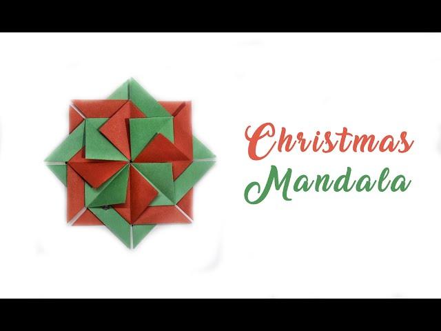 Origami Christmas Mandala (Christmas Wreath)