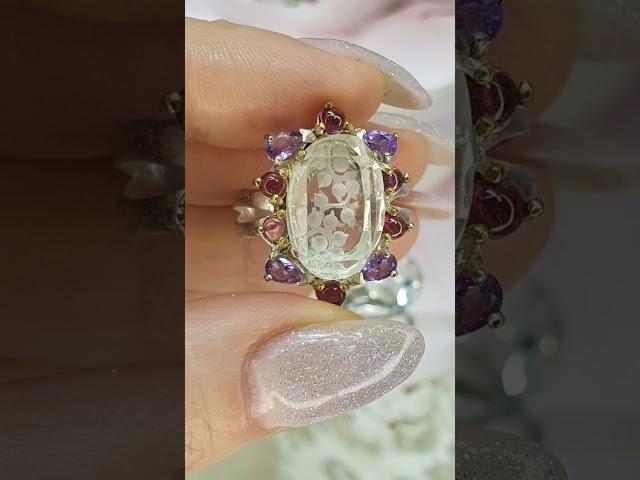 Резной празиолит 10800рр.19 #празиолит #резныекамни #серебротайланд