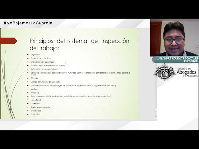 Miércoles Laboral: "EL PROCEDIMIENTO DE INSPECCIÓN DE TRABAJO"