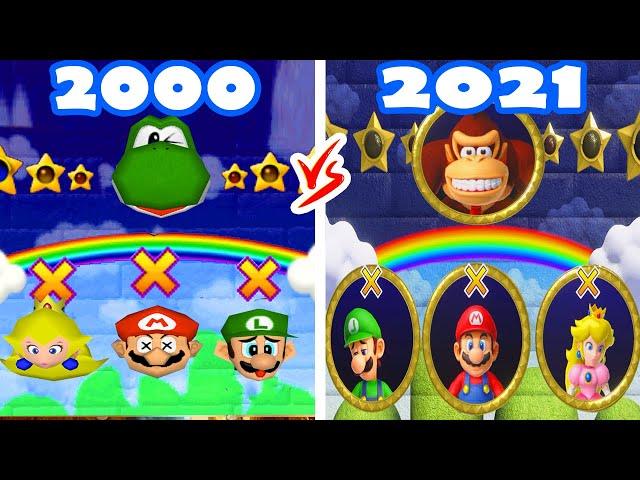 Mario Party Superstars vs Mario Party 2 - Yoshi's Battle vs Donkey Kong's Battle (Comparison)