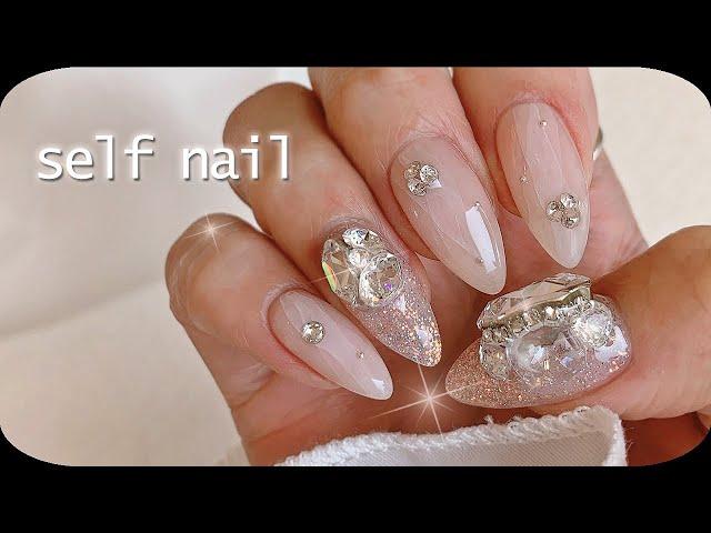 self nail | 세 달만에 하는 네일리스트의 셀프네일 (잉크로 레이스 호다닥 그리기, 웨딩네일로도 이쁠것같은 디자인, 재료 단 세 개 !)